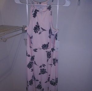 Candies light pink floral print maxi dress